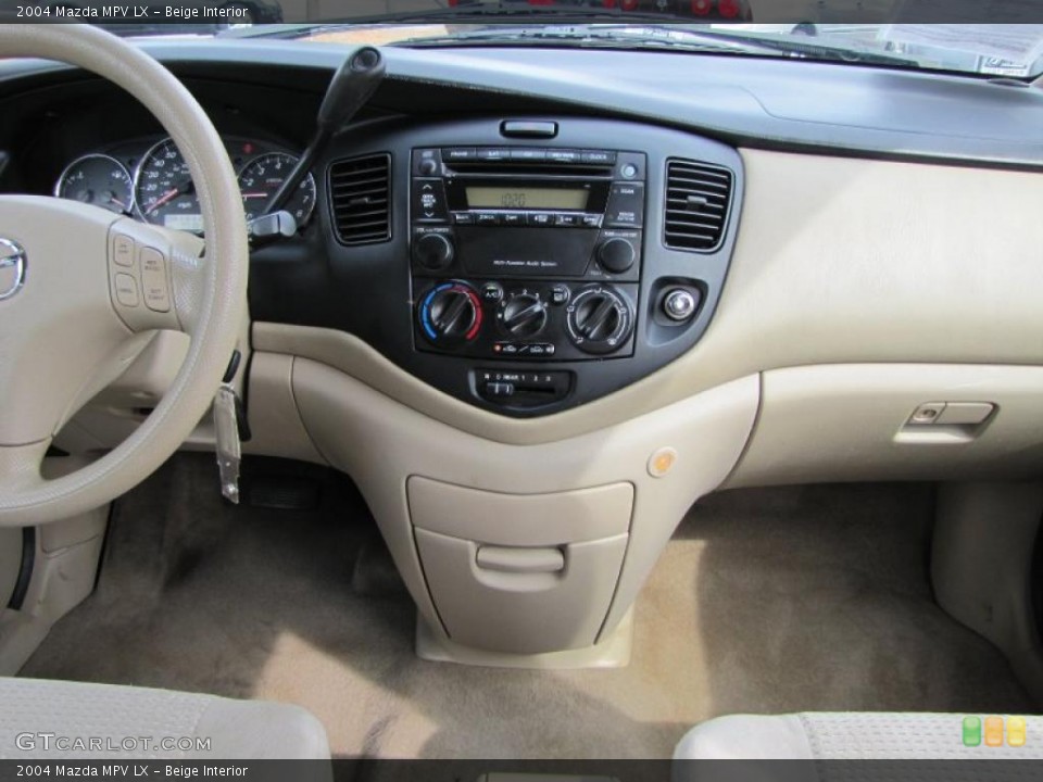 Beige Interior Controls for the 2004 Mazda MPV LX #38898310