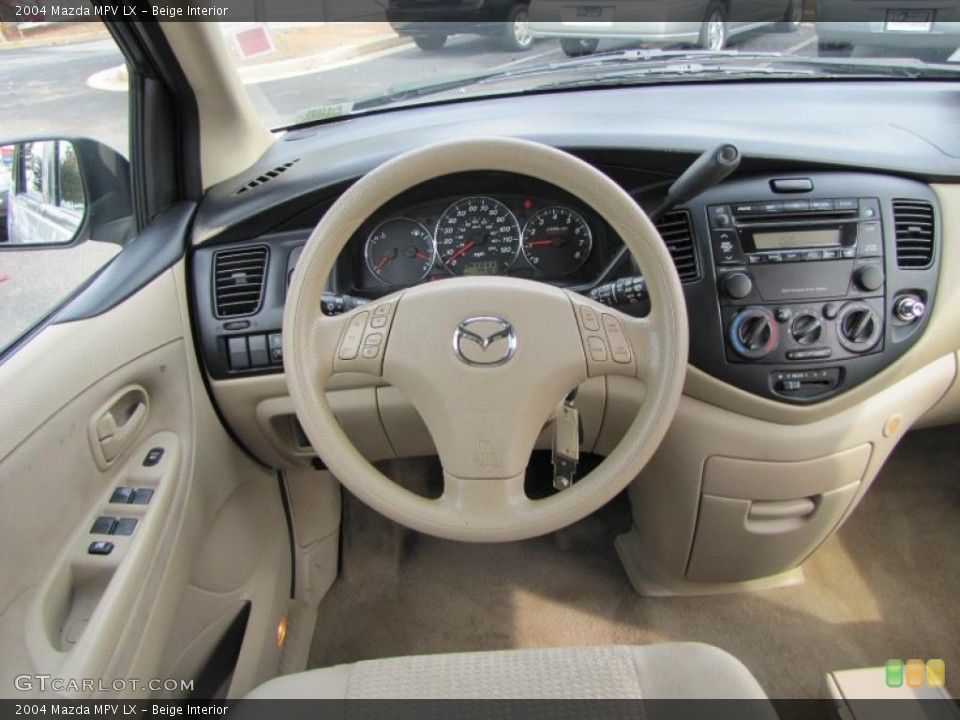 Beige Interior Steering Wheel for the 2004 Mazda MPV LX #38898326
