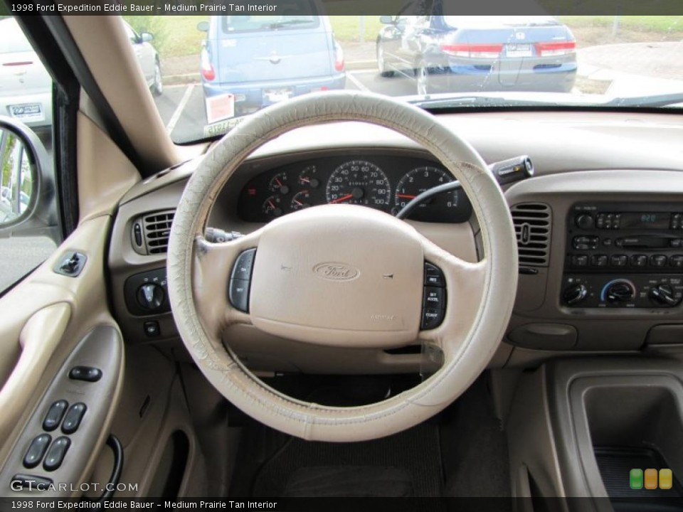 Medium Prairie Tan Interior Steering Wheel for the 1998 Ford Expedition Eddie Bauer #38898854