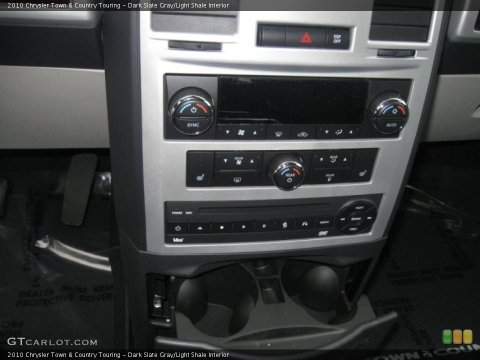 Dark Slate Gray/Light Shale Interior Controls for the 2010 Chrysler Town & Country Touring #38899630