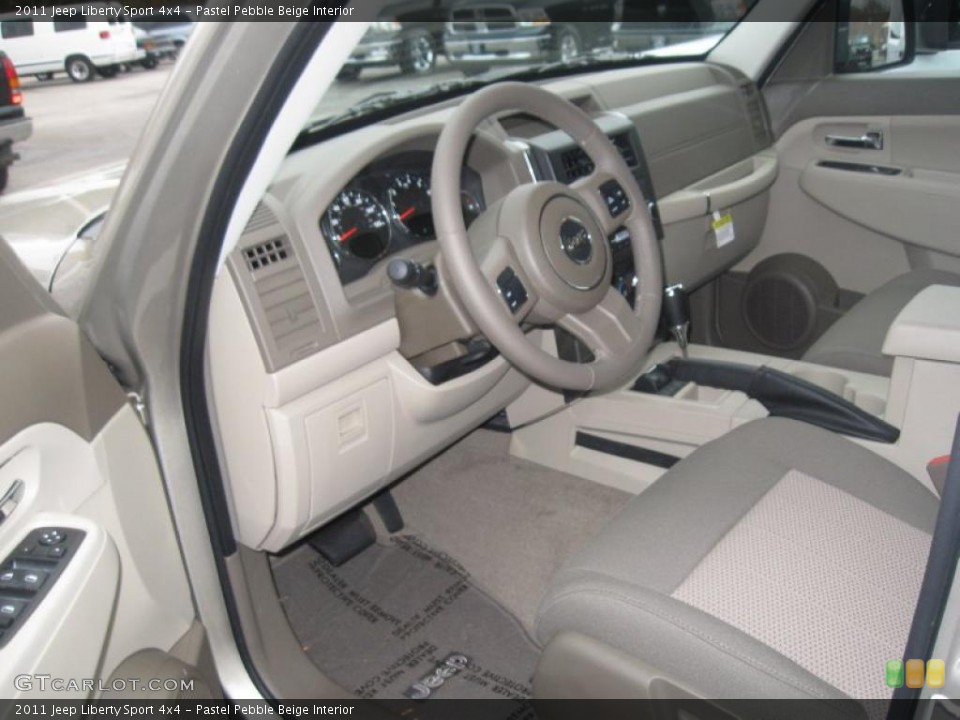 Pastel Pebble Beige Interior Prime Interior for the 2011 Jeep Liberty Sport 4x4 #38900362