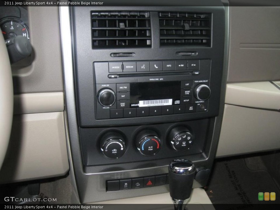 Pastel Pebble Beige Interior Controls for the 2011 Jeep Liberty Sport 4x4 #38900394