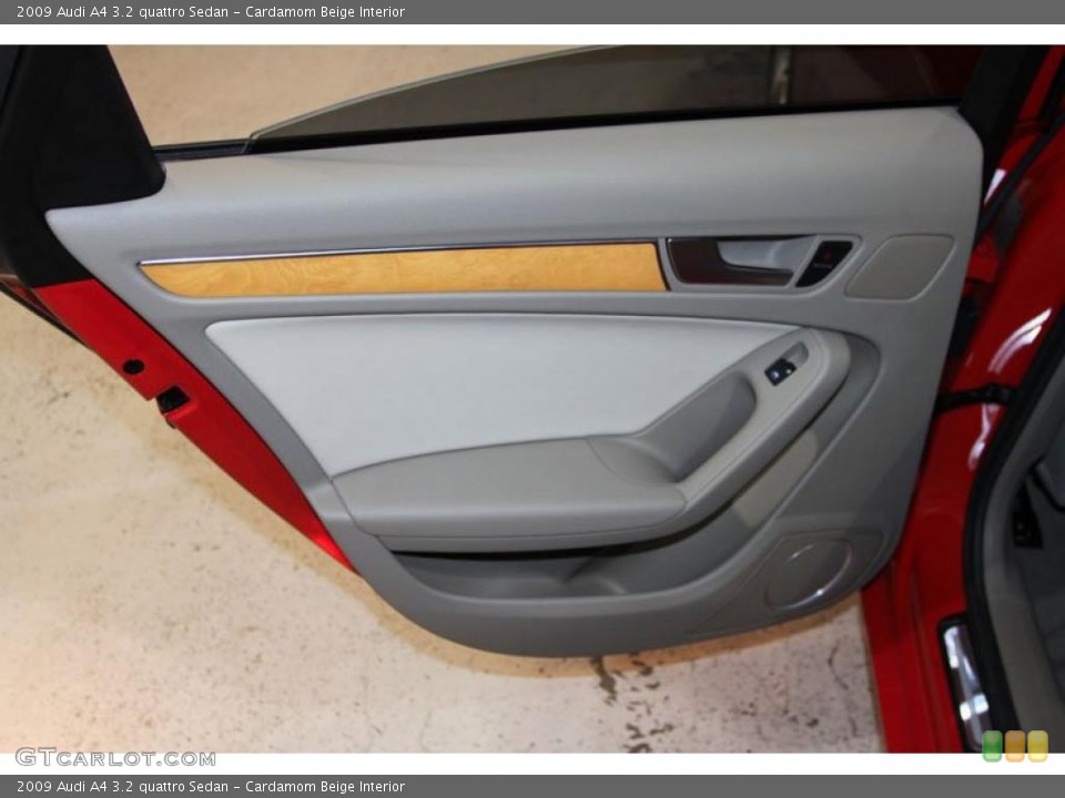 Cardamom Beige Interior Door Panel for the 2009 Audi A4 3.2 quattro Sedan #38900690