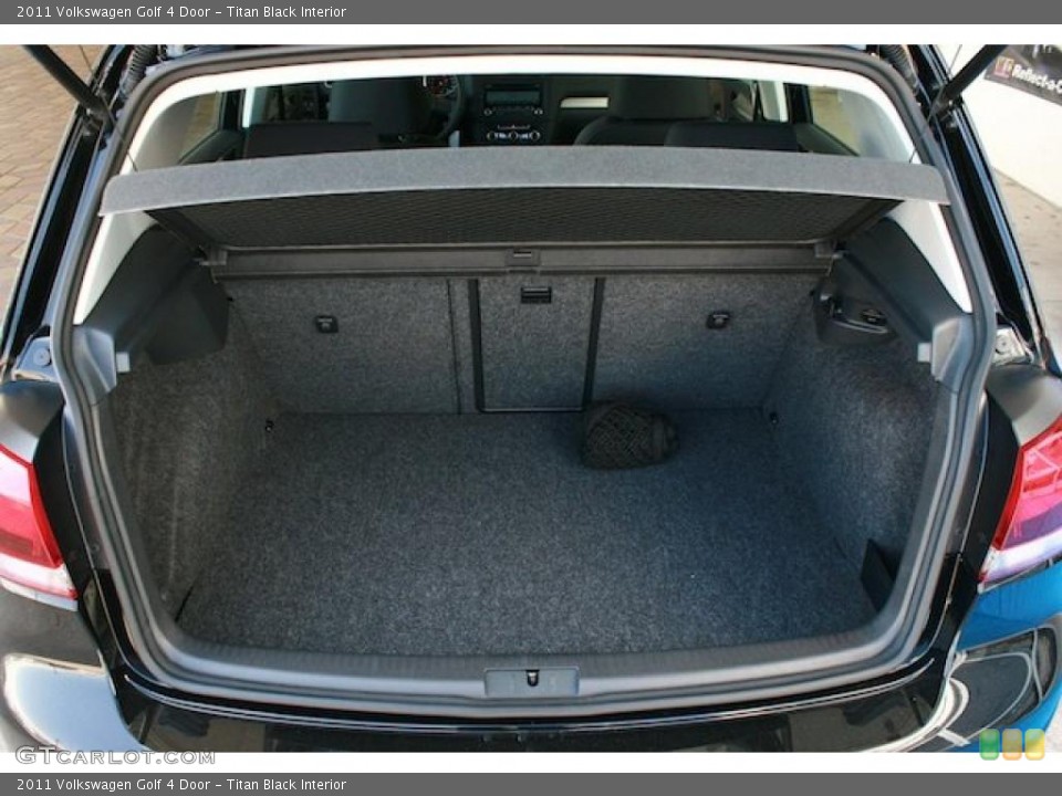 Titan Black Interior Trunk for the 2011 Volkswagen Golf 4 Door #38900694