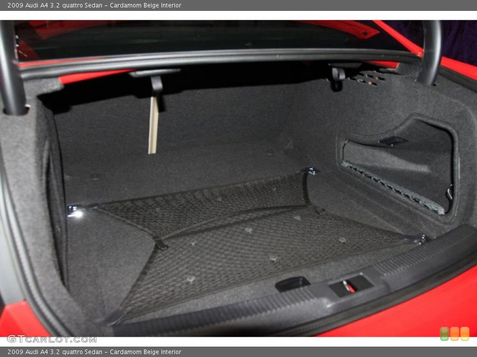Cardamom Beige Interior Trunk for the 2009 Audi A4 3.2 quattro Sedan #38900806
