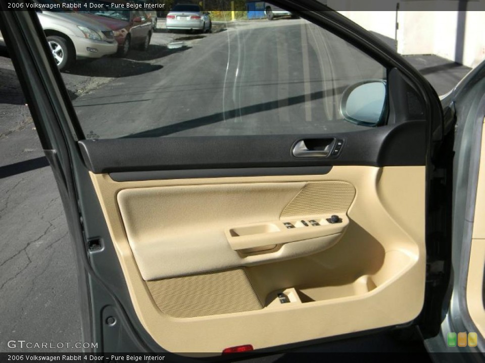 Pure Beige Interior Door Panel for the 2006 Volkswagen Rabbit 4 Door #38901070