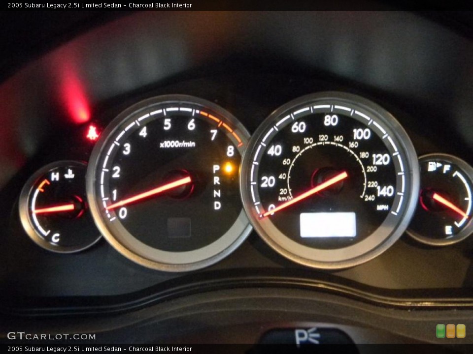 Charcoal Black Interior Gauges for the 2005 Subaru Legacy 2.5i Limited Sedan #38901878