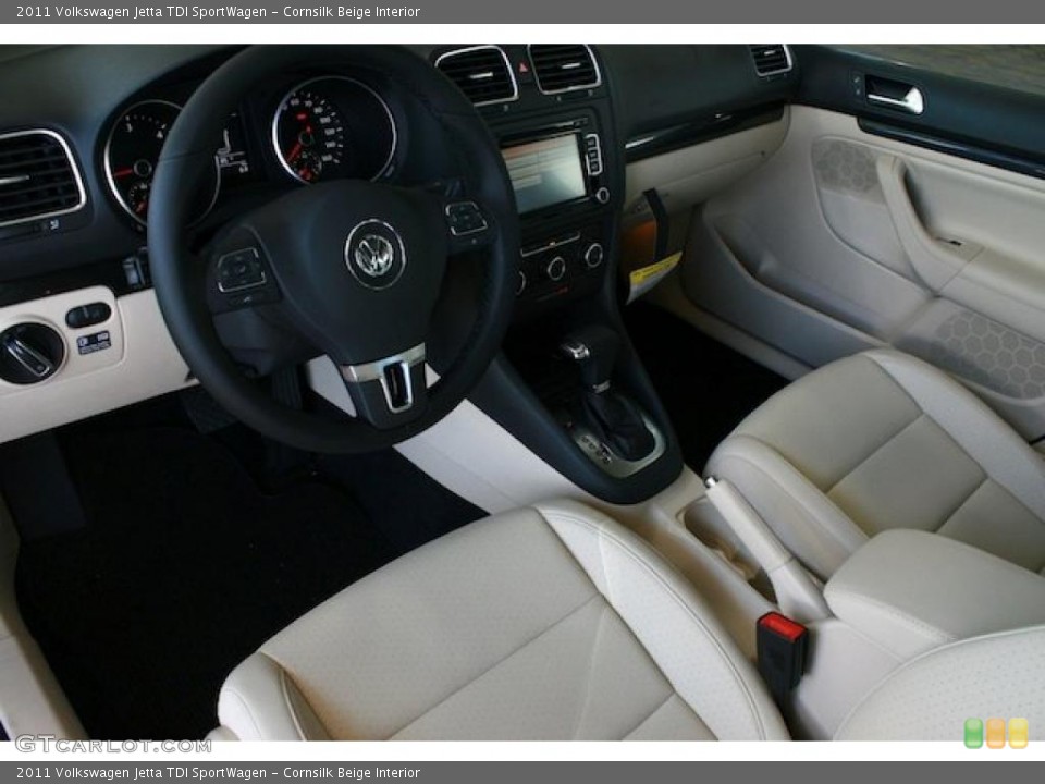 Cornsilk Beige Interior Photo for the 2011 Volkswagen Jetta TDI SportWagen #38902250