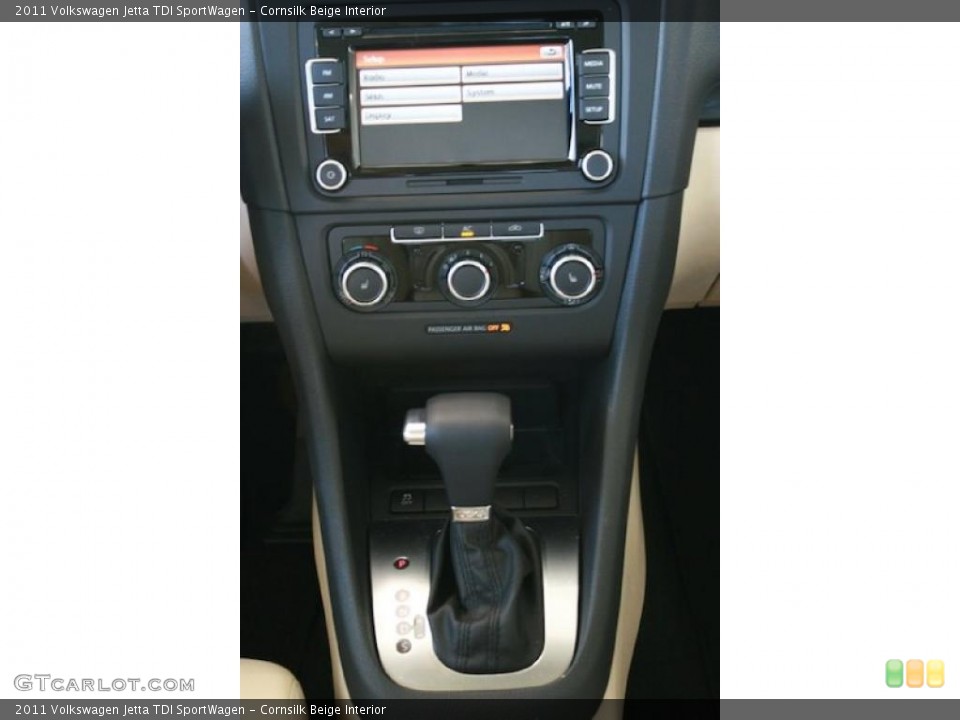 Cornsilk Beige Interior Transmission for the 2011 Volkswagen Jetta TDI SportWagen #38902298