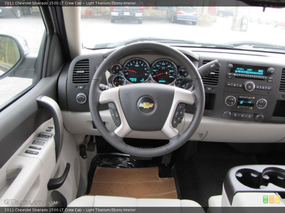 Light Titanium/Ebony Interior Dashboard for the 2011 Chevrolet Silverado 1500 LT Crew Cab #38907078