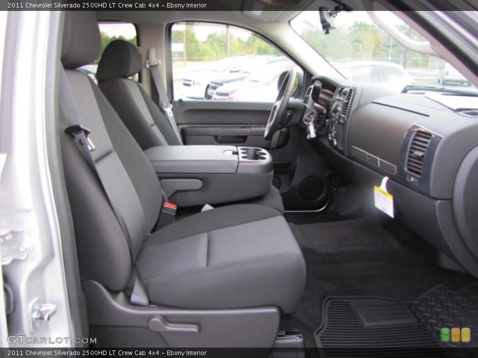 Ebony Interior Photo for the 2011 Chevrolet Silverado 2500HD LT Crew Cab 4x4 #38907722