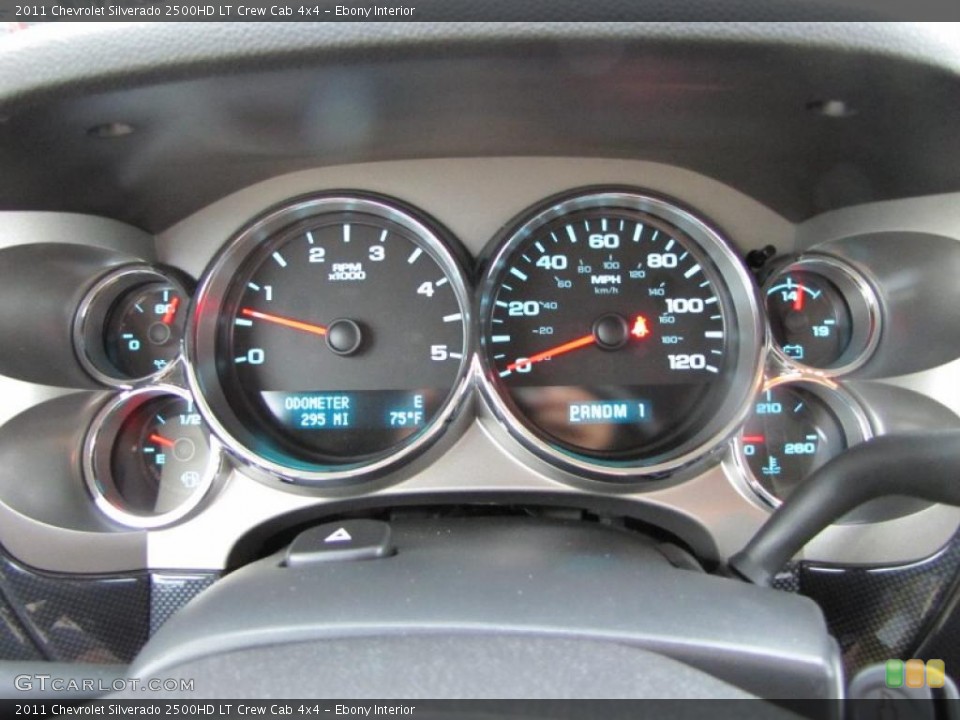 Ebony Interior Gauges for the 2011 Chevrolet Silverado 2500HD LT Crew Cab 4x4 #38907766