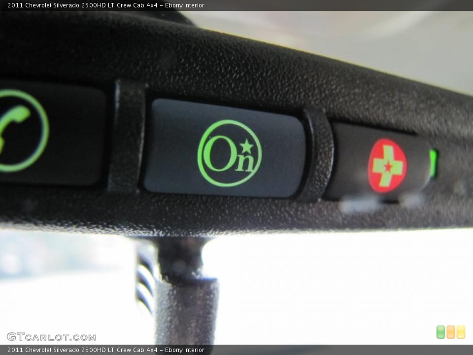 Ebony Interior Controls for the 2011 Chevrolet Silverado 2500HD LT Crew Cab 4x4 #38907818