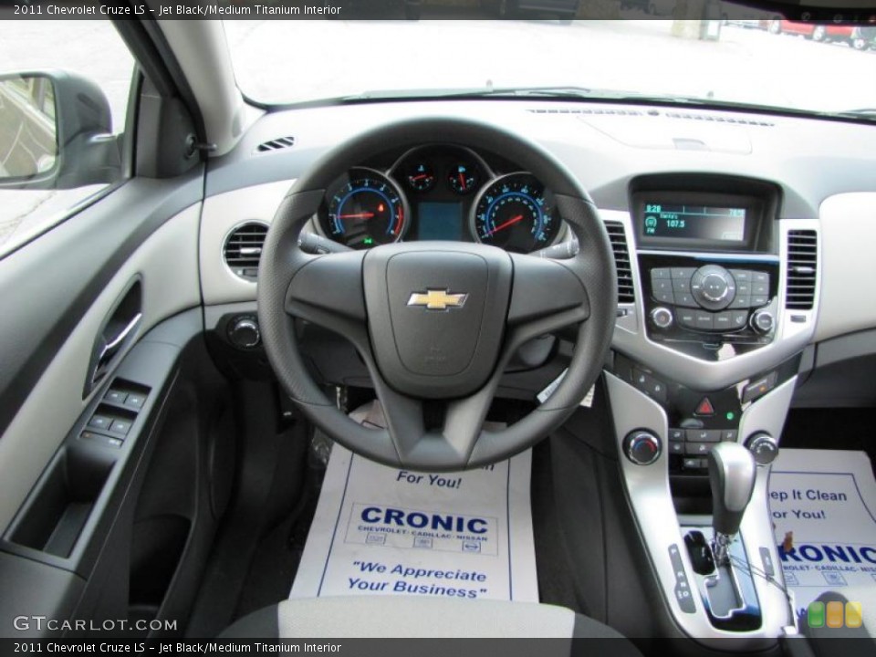 Jet Black/Medium Titanium Interior Dashboard for the 2011 Chevrolet Cruze LS #38908414