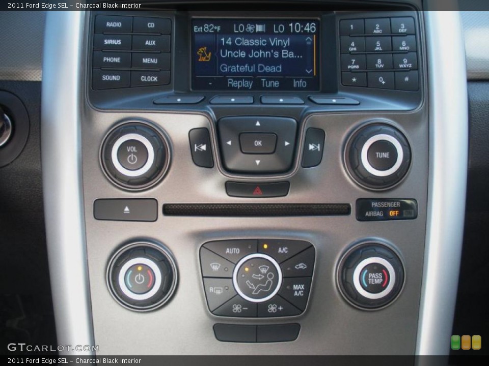 Charcoal Black Interior Controls for the 2011 Ford Edge SEL #38908566