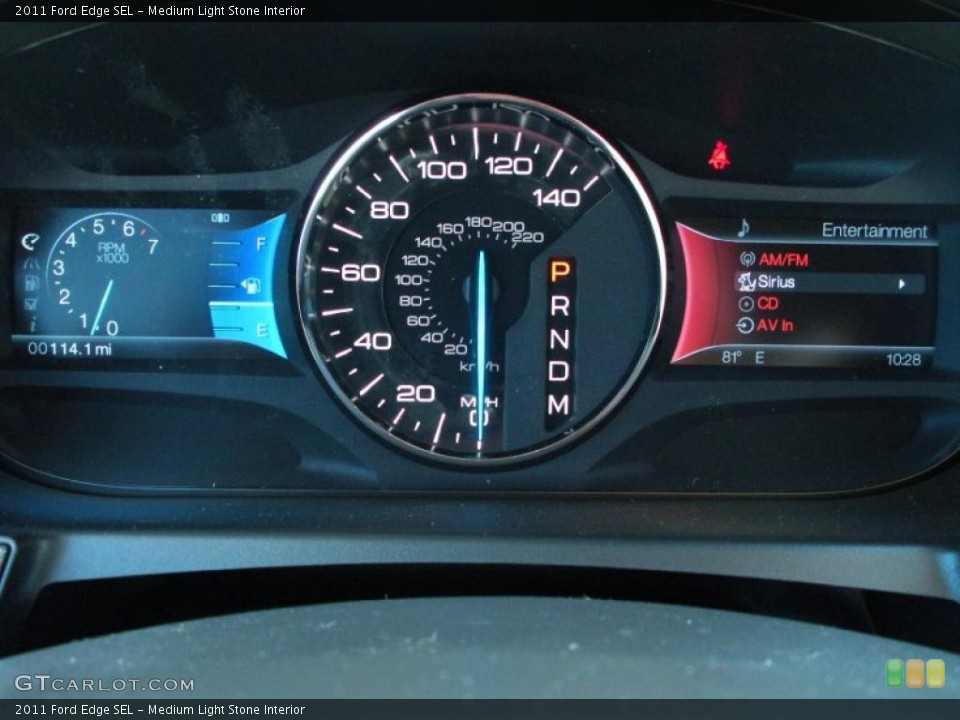 Medium Light Stone Interior Gauges for the 2011 Ford Edge SEL #38908750