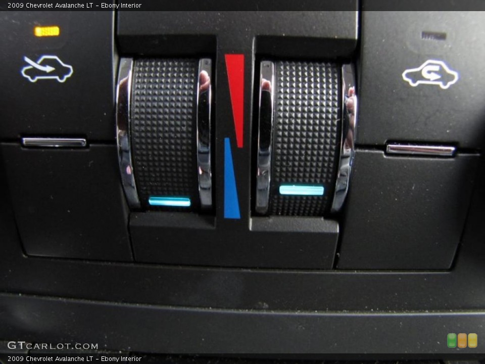 Ebony Interior Controls for the 2009 Chevrolet Avalanche LT #38909322