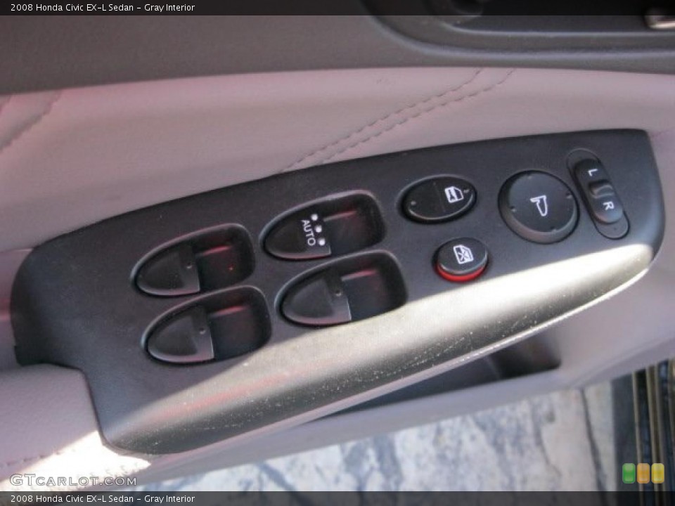 Gray Interior Controls for the 2008 Honda Civic EX-L Sedan #38909762