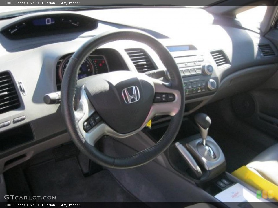 Gray Interior Dashboard for the 2008 Honda Civic EX-L Sedan #38909778