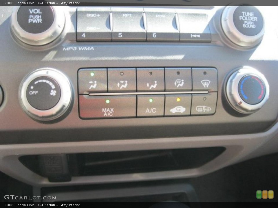 Gray Interior Controls for the 2008 Honda Civic EX-L Sedan #38909850