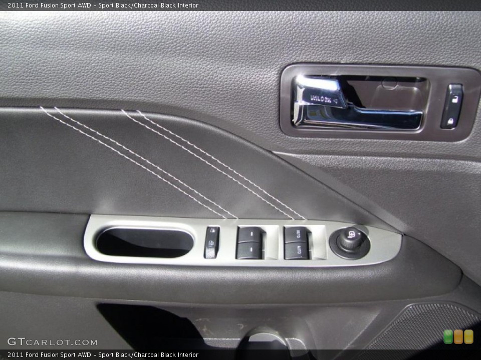 Sport Black/Charcoal Black Interior Controls for the 2011 Ford Fusion Sport AWD #38910806