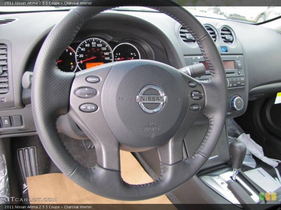 Charcoal Interior Steering Wheel for the 2011 Nissan Altima 2.5 S Coupe #38911366
