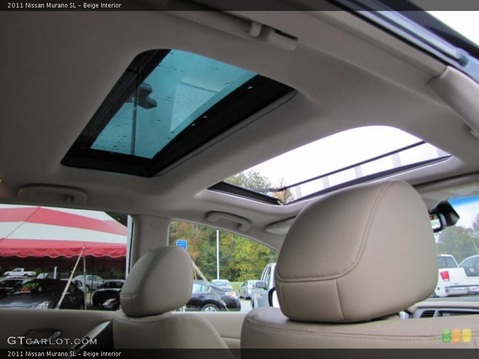 Beige Interior Sunroof for the 2011 Nissan Murano SL #38911638