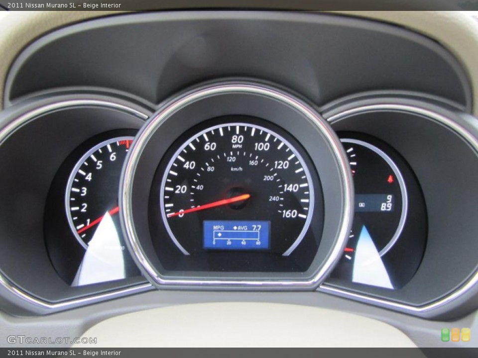 Beige Interior Gauges for the 2011 Nissan Murano SL #38911650