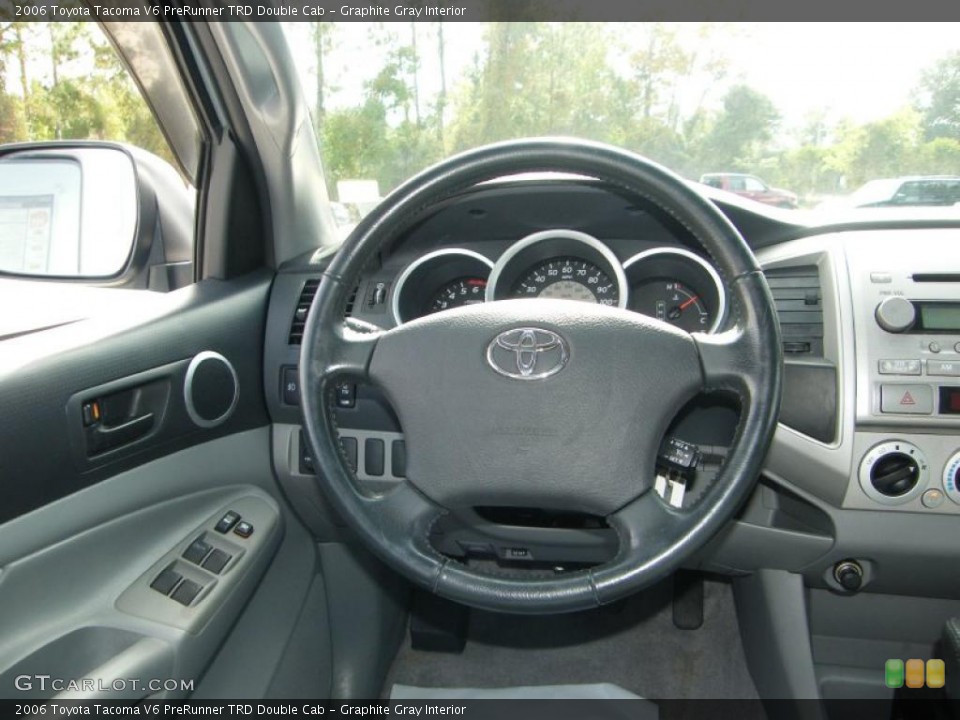 Graphite Gray Interior Steering Wheel for the 2006 Toyota Tacoma V6 PreRunner TRD Double Cab #38913562