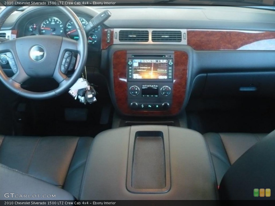 Ebony Interior Dashboard for the 2010 Chevrolet Silverado 1500 LTZ Crew Cab 4x4 #38914382