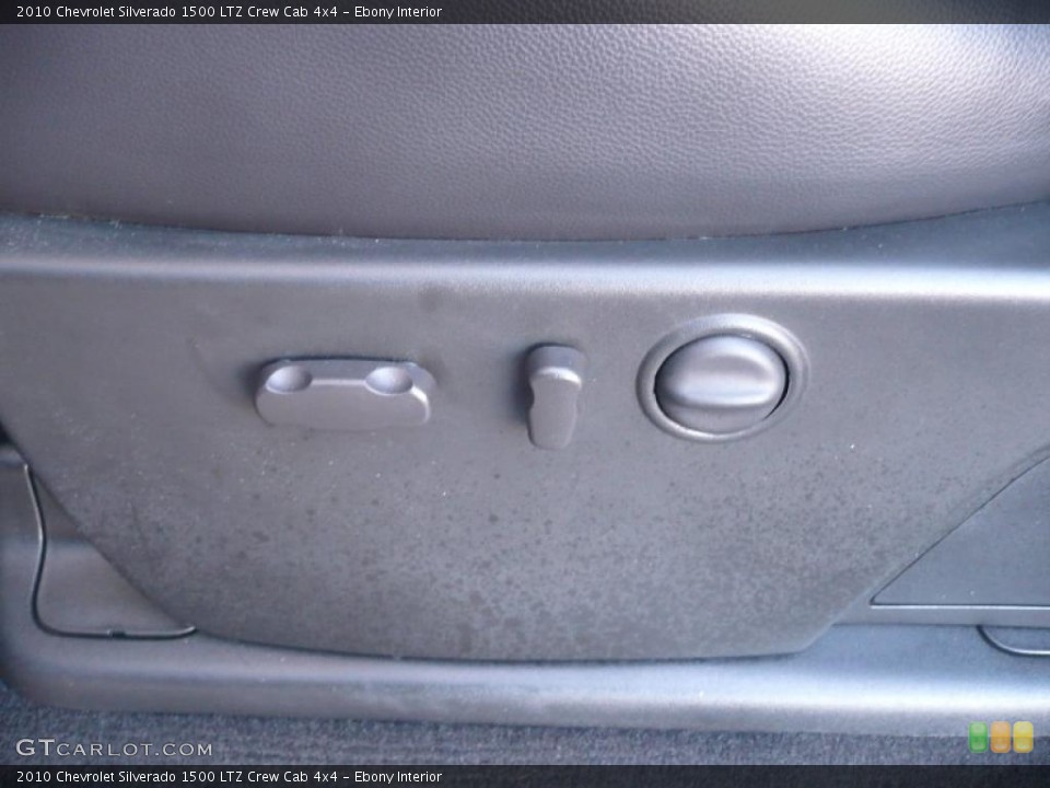 Ebony Interior Controls for the 2010 Chevrolet Silverado 1500 LTZ Crew Cab 4x4 #38914406
