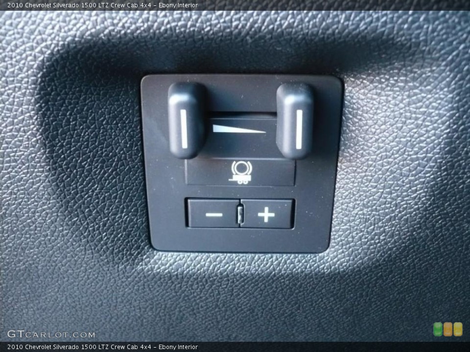 Ebony Interior Controls for the 2010 Chevrolet Silverado 1500 LTZ Crew Cab 4x4 #38914410