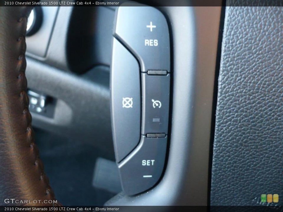Ebony Interior Controls for the 2010 Chevrolet Silverado 1500 LTZ Crew Cab 4x4 #38914418