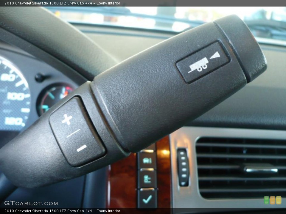 Ebony Interior Controls for the 2010 Chevrolet Silverado 1500 LTZ Crew Cab 4x4 #38914426