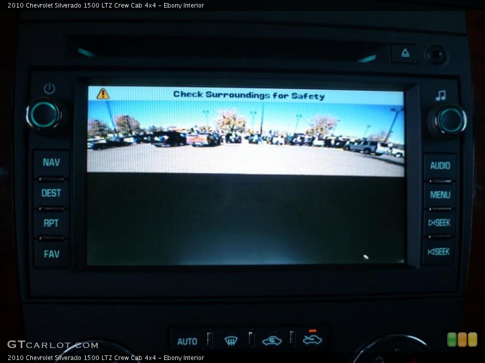 Ebony Interior Controls for the 2010 Chevrolet Silverado 1500 LTZ Crew Cab 4x4 #38914438