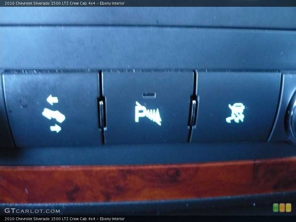 Ebony Interior Controls for the 2010 Chevrolet Silverado 1500 LTZ Crew Cab 4x4 #38914446