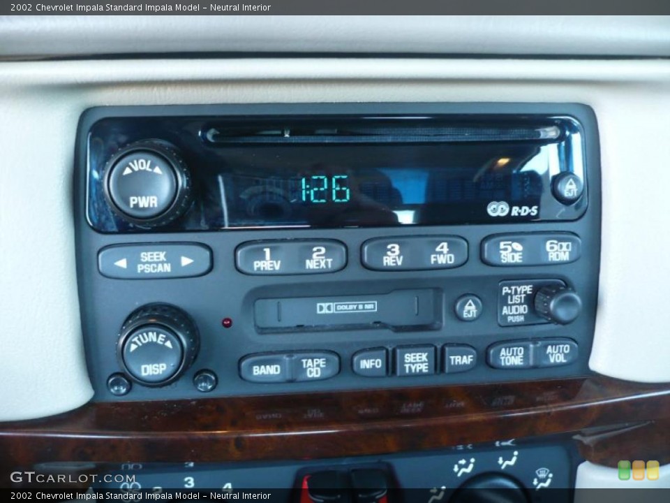 Neutral Interior Controls for the 2002 Chevrolet Impala  #38915778
