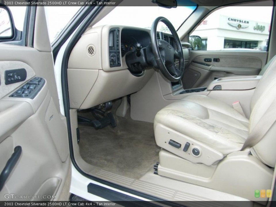 Tan 2003 Chevrolet Silverado 2500HD Interiors