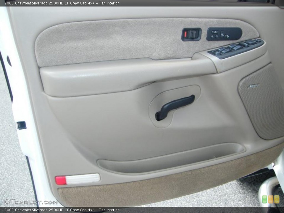 Tan Interior Door Panel for the 2003 Chevrolet Silverado 2500HD LT Crew Cab 4x4 #38916246