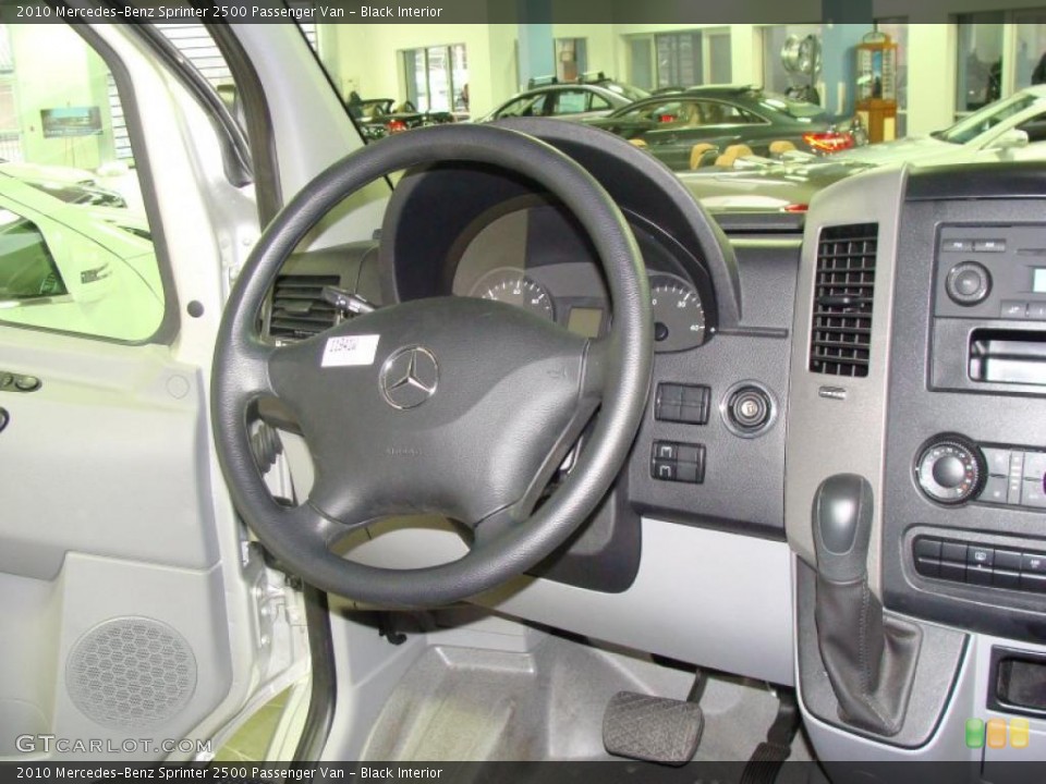 Black Interior Steering Wheel for the 2010 Mercedes-Benz Sprinter 2500 Passenger Van #38918542