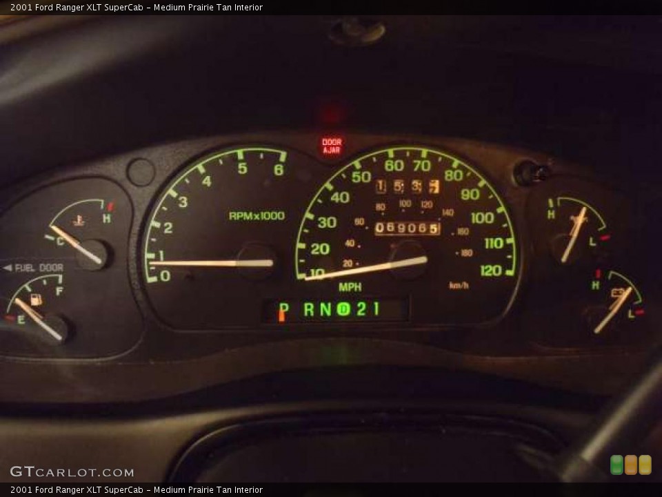 Medium Prairie Tan Interior Gauges for the 2001 Ford Ranger XLT SuperCab #38920758