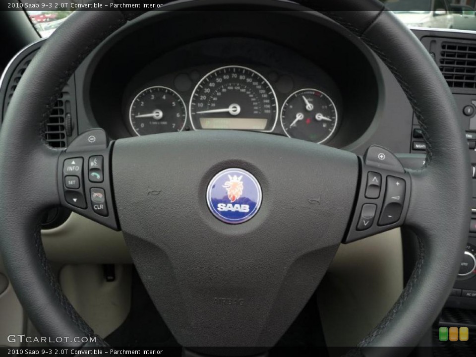 Parchment Interior Steering Wheel for the 2010 Saab 9-3 2.0T Convertible #38921138
