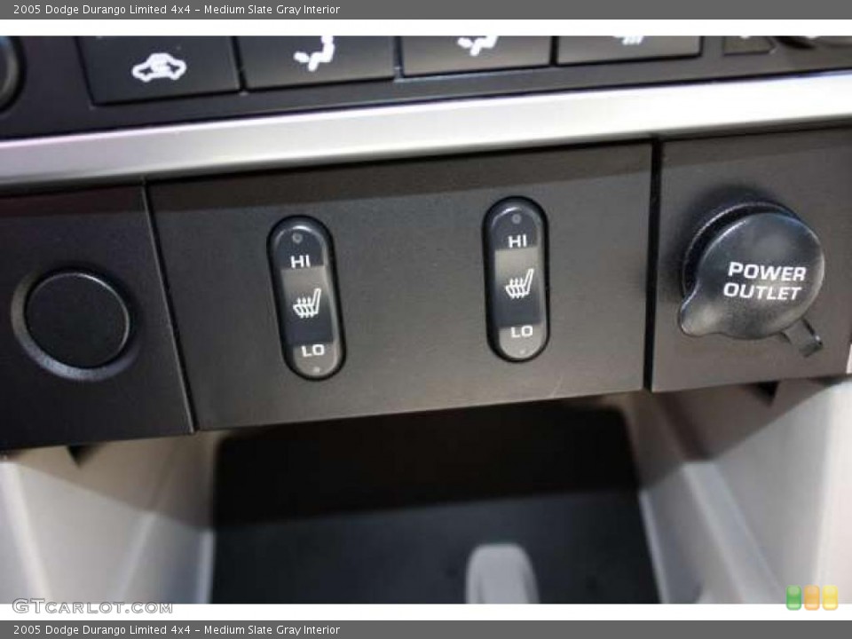 Medium Slate Gray Interior Controls for the 2005 Dodge Durango Limited 4x4 #38921422