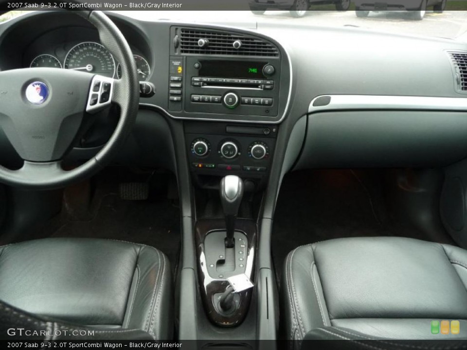 Black/Gray Interior Controls for the 2007 Saab 9-3 2.0T SportCombi Wagon #38921434