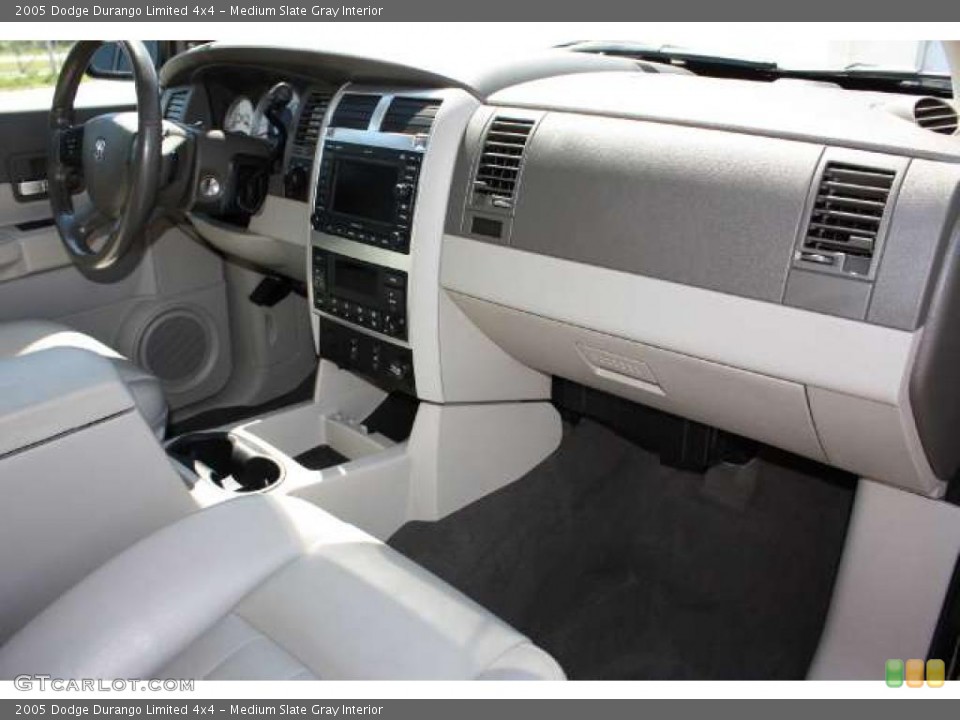 Medium Slate Gray Interior Dashboard for the 2005 Dodge Durango Limited 4x4 #38921586