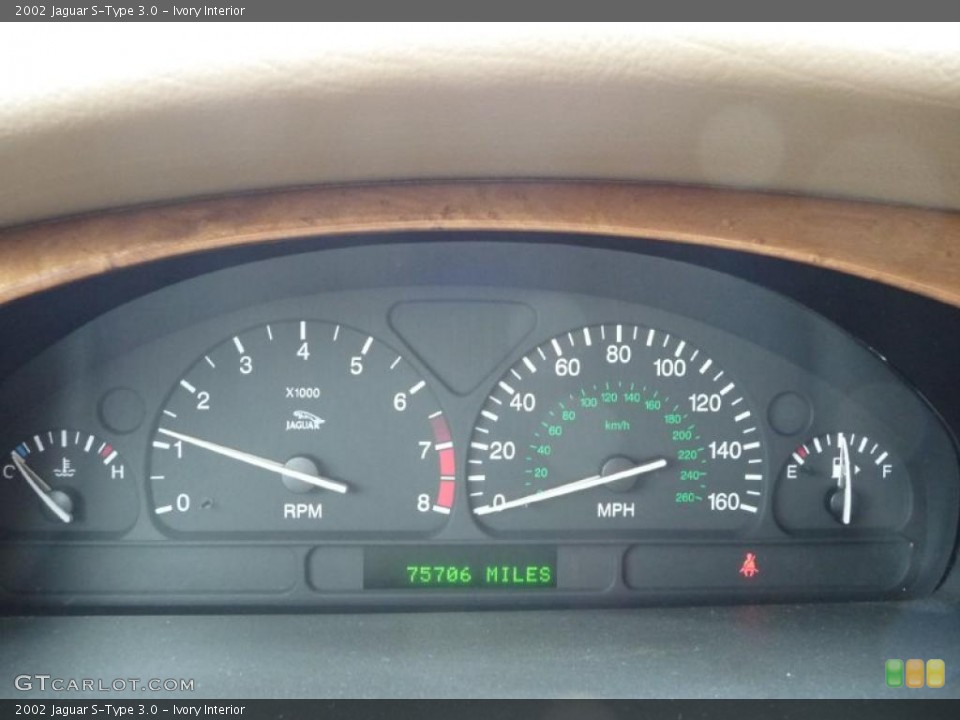 Ivory Interior Gauges for the 2002 Jaguar S-Type 3.0 #38921918