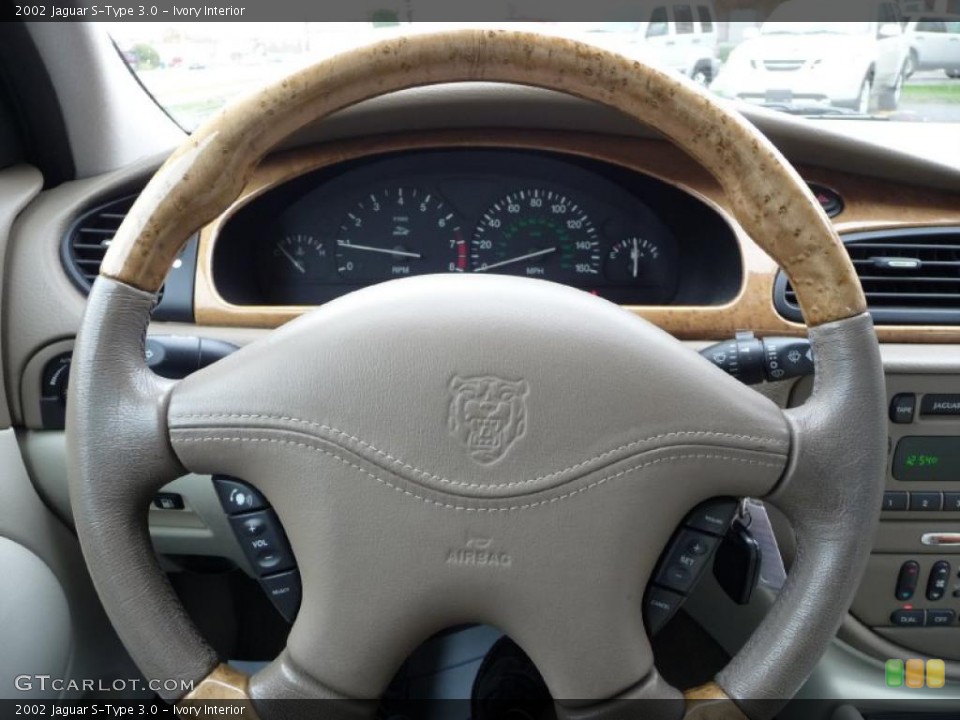 Ivory Interior Steering Wheel for the 2002 Jaguar S-Type 3.0 #38921934