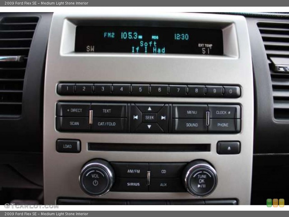 Medium Light Stone Interior Controls for the 2009 Ford Flex SE #38922258
