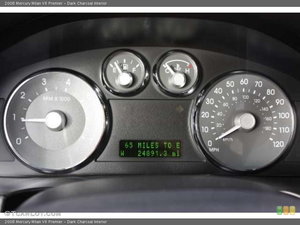 Dark Charcoal Interior Gauges for the 2008 Mercury Milan V6 Premier #38922647