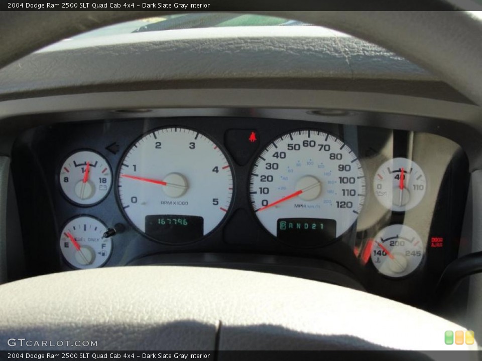 Dark Slate Gray Interior Gauges for the 2004 Dodge Ram 2500 SLT Quad Cab 4x4 #38927398